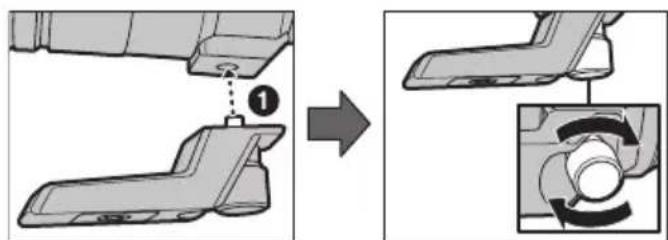 PANASONIC HES200 - Utilizzo dell'attacco del treppiede - 2
