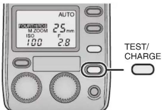 PANASONIC Lumix DMWFL500 - Vérifiez que la touche [TEST/CHARGE] s'allume. - 1
