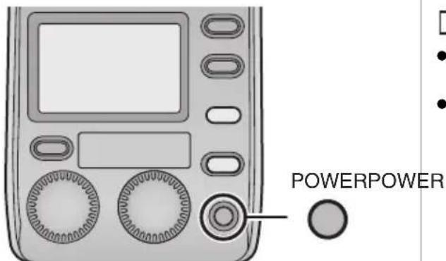PANASONIC Lumix DMWFL500 - Drücken Sie die [POWER]-Taste. - 1