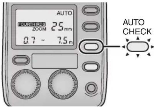 PANASONIC Lumix DMWFL500 - Compruebe que la lámpara [AUTO CHECK] esté destellando. - 1