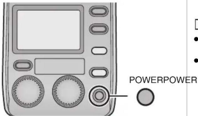 PANASONIC Lumix DMWFL500 - Push the [POWER] button. - 1