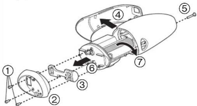 PANASONIC ESWD52 - Entfernen des eingebauten, aufladbaren Akkus - 1