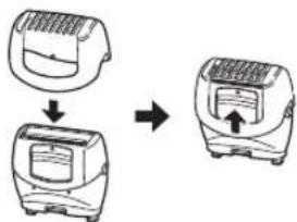 PANASONIC ESEU20 - Utilisation du peigne bikini ES-EU20 - 1