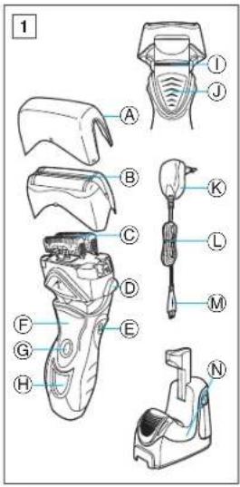 PANASONIC ES8168 - Wet/Dry Rechargeable Shaver Operating Instructions - 2