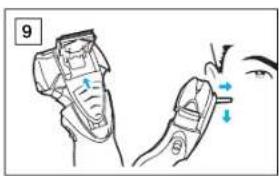 PANASONIC ES8168 - Wet/Dry Rechargeable Shaver Operating Instructions - 9