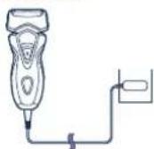 PANASONIC ES7109 - Charging with the self-cleaning recharger - 2