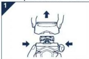PANASONIC ES7109 - Remplacement des lames interieures - 1