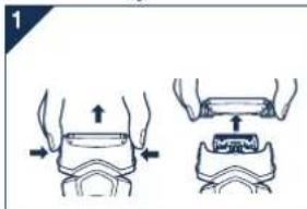 PANASONIC ES7109 - Substituacao da lamina exterior do systema - 1