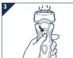 PANASONIC ES7109 - Cleaning the shaver without the self-cleaning recharger - 1