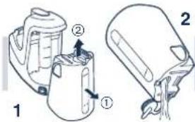 PANASONIC ES7109 - Preparing the self-cleaning recharger - 1