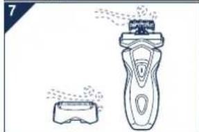 PANASONIC ES7109 - Cleaning the shaver without the self-cleaning recharger - 4