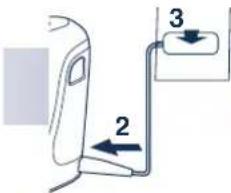 PANASONIC ES7109 - Opladning med den selvrensende oplader - 1