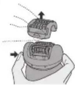 PANASONIC ES2055 - Epilasyon cihazinizi yikama - 1