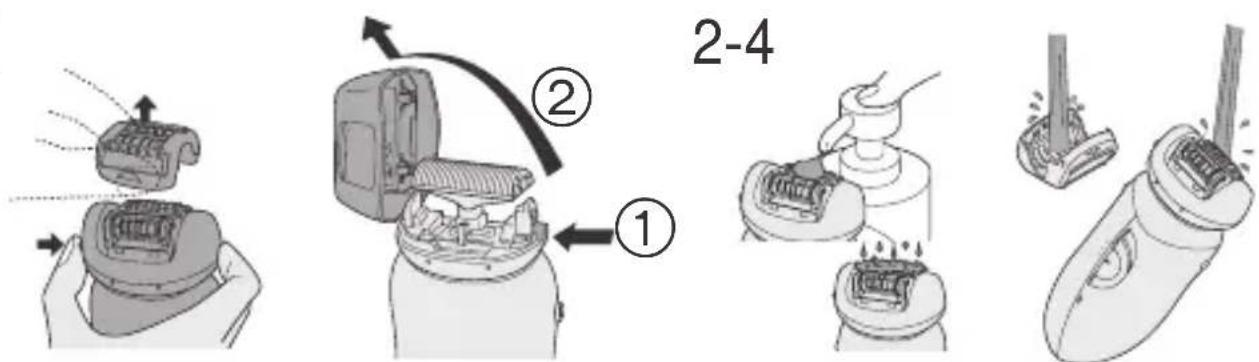 PANASONIC ES2055 - Uw epileerapparaat wassen - 1