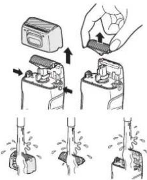 PANASONIC ERGY50 - Cleaning the shaver - 1