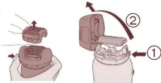 PANASONIC ES2056 - Lavaggio dell'epilatore - 1