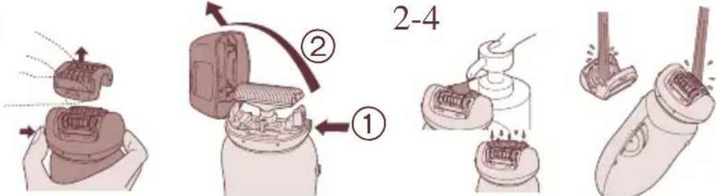 PANASONIC ES2056 - Washing your epilator - 1