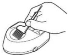 PANASONIC ERFGP72 - De laadhouder reinigen - 1