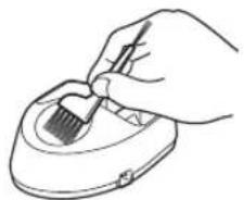 PANASONIC ERFGP72 - Limpieza de la base para cargar - 1