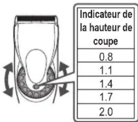 PANASONIC ERFGP72 - Réglage de la hauteur de coupe - 1