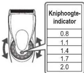 PANASONIC ERFGP72 - De kniplengte instellen - 1