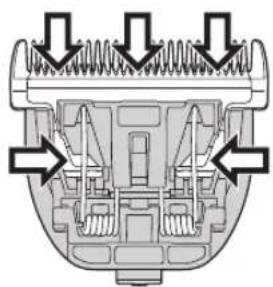 PANASONIC ERDGP82 - Rimozione e montaggio della lama - 7