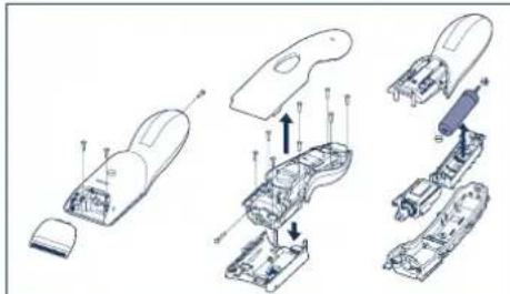 PANASONIC ER5209 - Retrait de la batterie rechargeable intégrée - 1