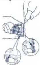 PANASONIC ER5209 - Depois delimpar a lamina com agua ou pincel - 1