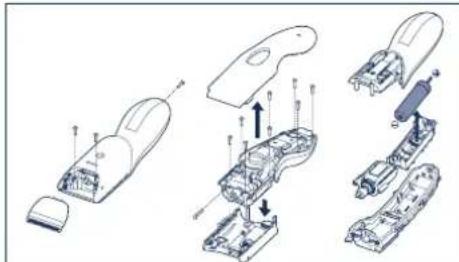 PANASONIC ER5209 - Removing the built-in rechargeable battery - 1