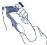 PANASONIC ER5209 - Inserting the attachment - 1