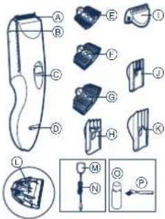 PANASONIC ER5209 - Bauteile-Bezeichnungen - 1