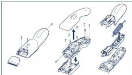 PANASONIC ER5209 - A beepitett feltolthet o akkumulator eltavolitasa - 1