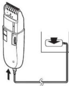 PANASONIC ER2302 - Charging the trimmer - 1