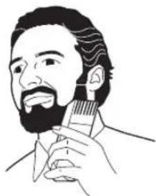 PANASONIC ER2302 - Using the trimmer - 2