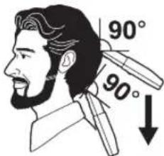 PANASONIC ER2302 - Utilizzo del rasoio - 6