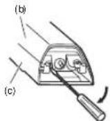 PANASONIC ER2302 - Sisänrakennetun akun irrottaminen - 2