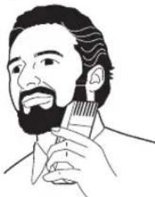 PANASONIC ER2302 - Verwendung des Bart-/Haarschneiders - 2