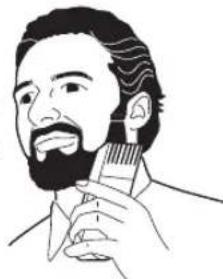 PANASONIC ER2302 - Utilizzo del rasoio - 2