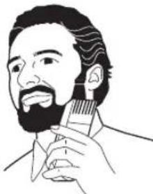 PANASONIC ER2302 - Utilisation de la tondeuse - 2