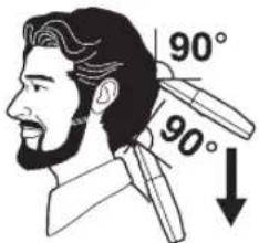 PANASONIC ER2302 - Using the trimmer - 5