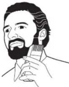 PANASONIC ER2302 - Utilización del recortador - 2