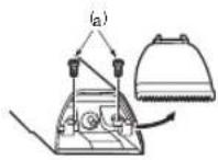 PANASONIC ER2302 - Borttagning av den inbyggda laddningsbara batteriet - 1