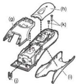 PANASONIC ER2201 - Removing the built-in rechargeable battery - 2