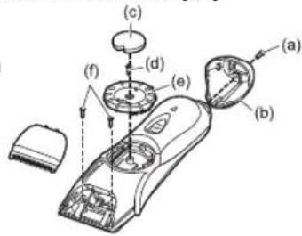 PANASONIC ER2201 - Entfernung des eingebauten wiederaufladbaren Akkus - 1