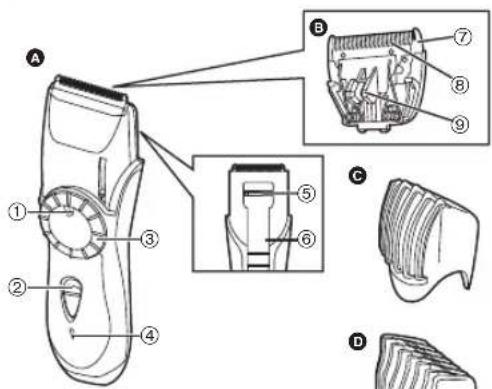 PANASONIC ER2201 - Bauteile-Bezeichnungen - 1