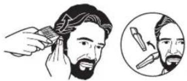 PANASONIC ER2201 - Cutting around the ears - 1