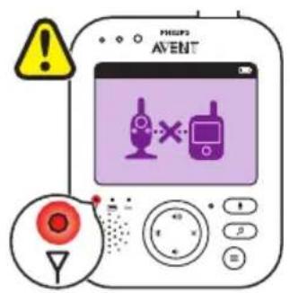PHILIPS AVENT SCD841 - Oprettelse af forbindelse mellem foreildre- og babyenhed - 7