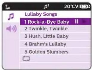 PHILIPS AVENT SCD841 - Selezione di una ninna nanna - 1