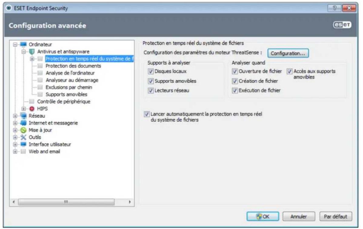 ESET Endpoint Security for Windows - Protection en temps réel du système de fichiers - 1