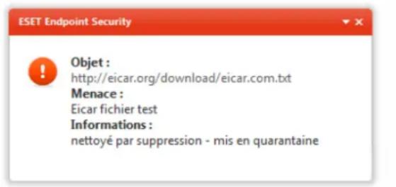 ESET Endpoint Security for Windows - Comportement standard - 1